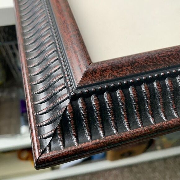 19x23" Framed Original Oil Painting Pacific Ocean Nocturne Seascape Moon Signed - Picture 3 of 10